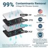 Reverse Osmosis System Countertop Water Filter, 4 Stage Purification, Counter RO Filtration, 2:1 Pure to Drain, Purified Tap